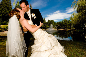 Wedding Bride and Groom (Kissing)